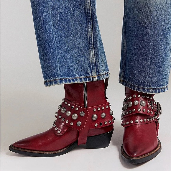 $628!FREE PEOPLE We The Free Axel Boots Chili Pepper Florence SZ 9 SOLD OUT NWOB - Picture 4 of 12